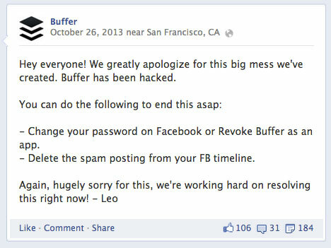 buffer facebook bericht