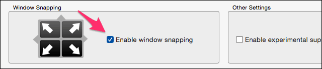 Window Snapping-functie
