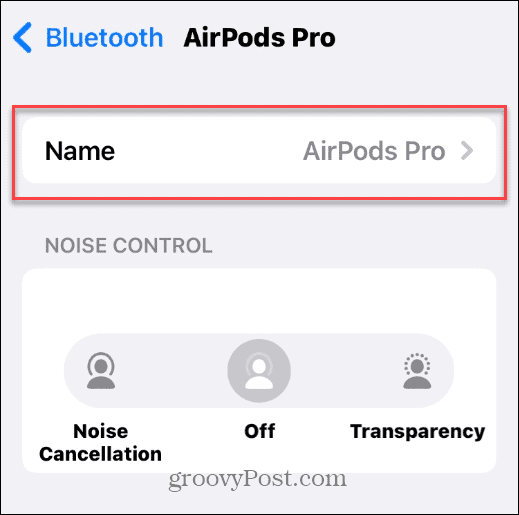Wijzig de naam van uw AirPods