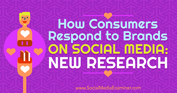 Hoe consumenten reageren op merken op sociale media: nieuw onderzoek door Michelle Krasniak over sociale media-examinator.