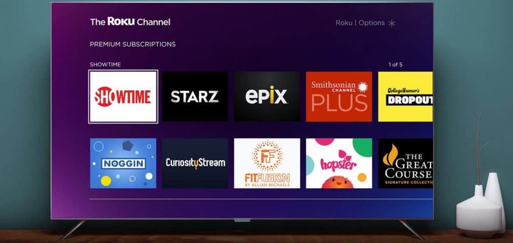 Het Roku-kanaal voegt Premium Streaming Service-abonnementen toe