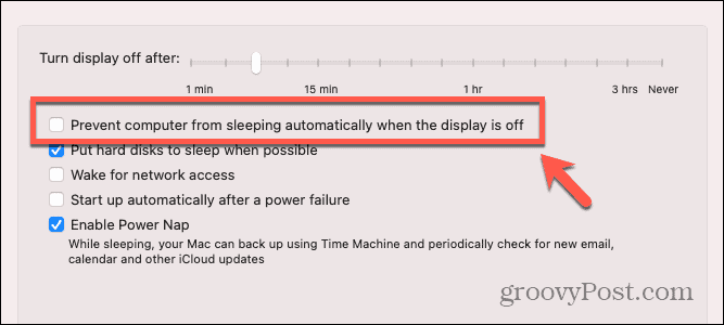 mac voorkomen dat mac slaapt wanneer het beeldscherm is uitgeschakeld