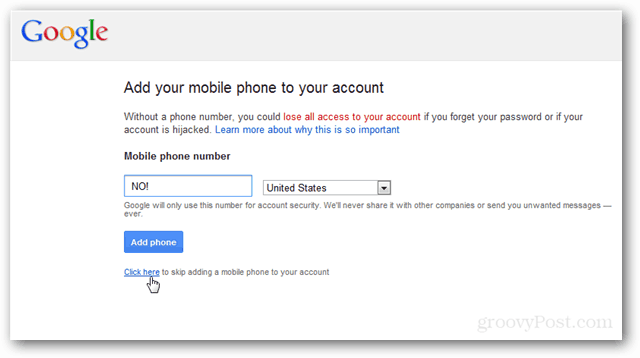 Google, vraag me niet meer naar mijn telefoonnummer [Unplugged]