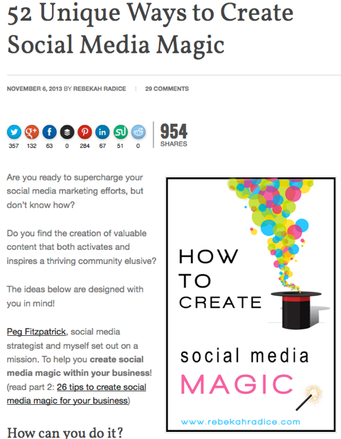 52 unieke manieren om sociale media-magie te creëren