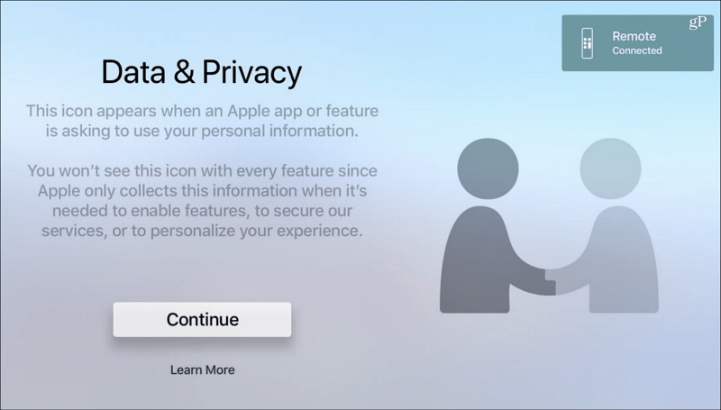  Gegevens en privacy tvOS Apple TV