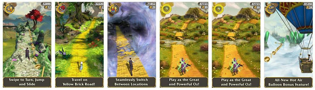 Apple iTunes Store gratis app van de week, Temple Run: OZ