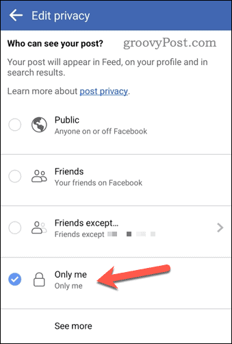 Wijzig het privacyniveau van het album op Facebook