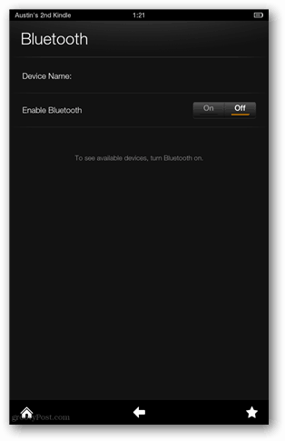 Kindle Fire Bluetooth uitschakelen