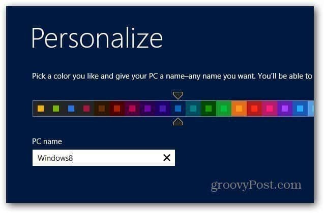 Personaliseer Windows 8