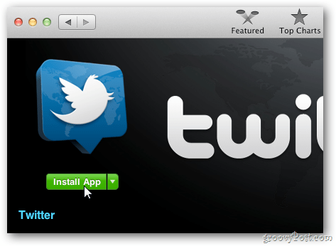 Officiële OS X Twitter-app