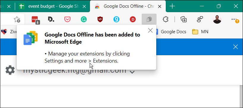 Offline-extensie voor Google Documenten
