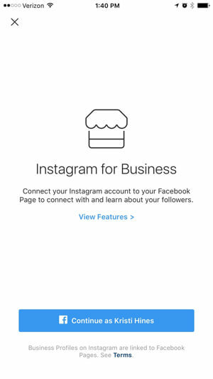 instagram bedrijfsprofiel verbinden met facebookpagina
