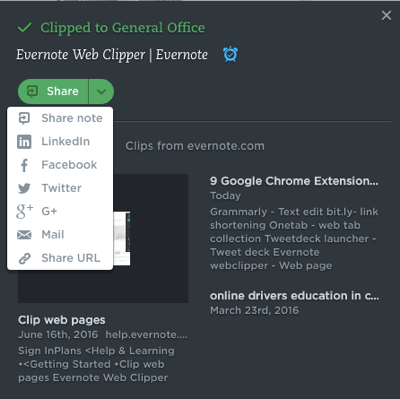 evernote webclipper