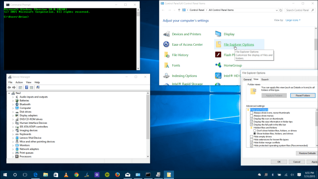 Traditionele hulpprogramma's Windows 10