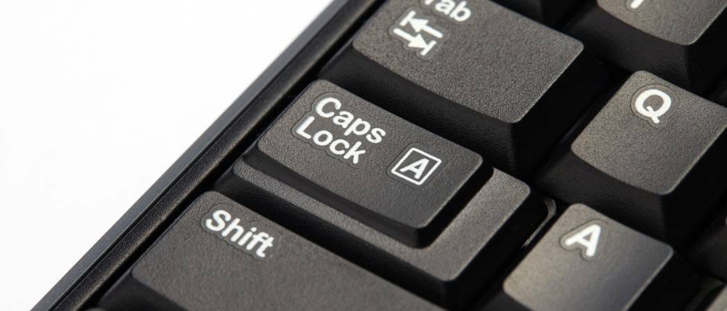 Hoe de Shift-toets te gebruiken om Caps Lock uit te schakelen
