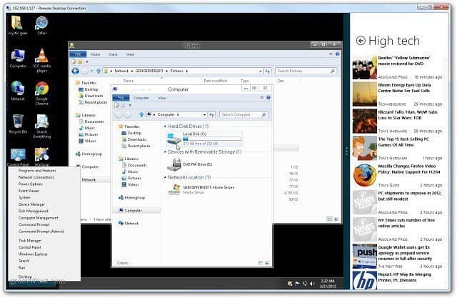 Schakel Remote Desktop in Windows 8 in