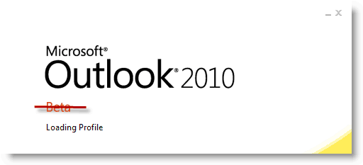 Startdatum van Outlook 2010