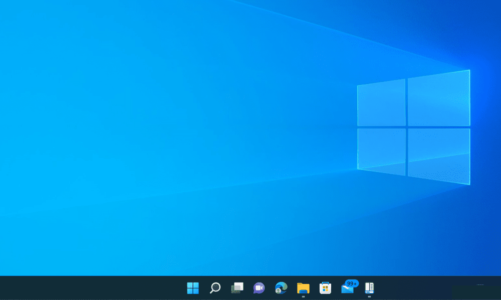 Windows 11 taakbalk aanbevolen