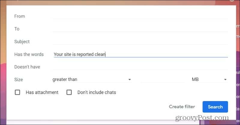 Gmail-filteringangen instellen