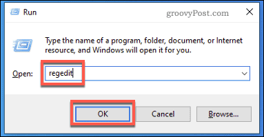 Windows Start Start Regedit