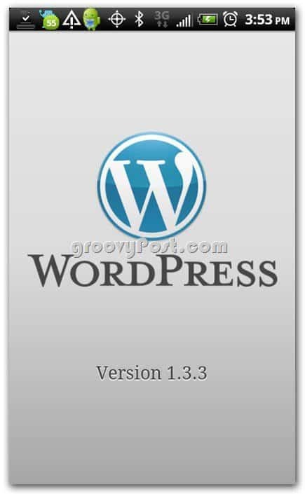 Wordpress op Android-versie 1.33