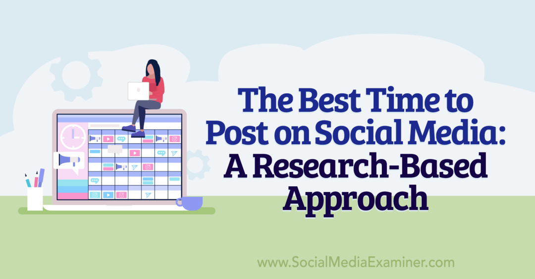 De beste tijd om op sociale media te posten: een op onderzoek gebaseerde benadering door Anna Sonnenberg