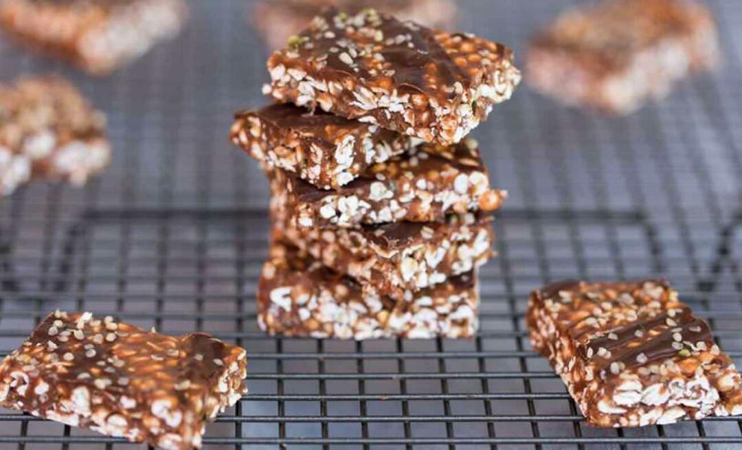 Hoe maak je krakende boekweitcrackers? Boekweitbladerdeegrecept met chocolade