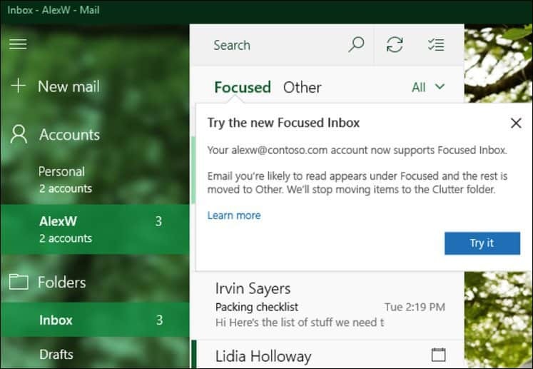 Microsoft lanceert grote updates voor Windows 10 Mail & Agenda-apps