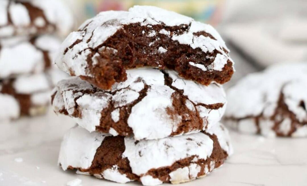 Hoe maak je gebarsten koekjes die in je mond smelten? Cacaokoekjes met browniesmaak!