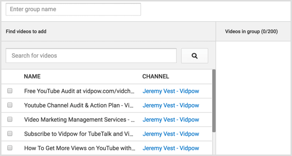 YouTube maakt een videogroep