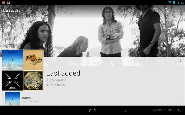 Google Music heeft afspeellijsten toegevoegd