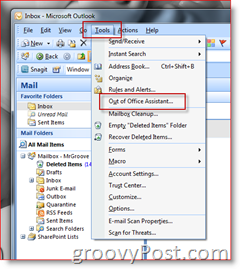 Inschakelen Schakel Microsoft Outlook Afwezigheidsassistent automatisch beantwoorden in