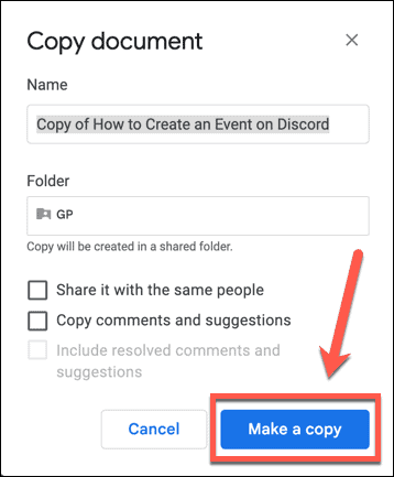 google docs kopie opslaan