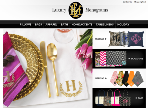 luxe monogrammen website