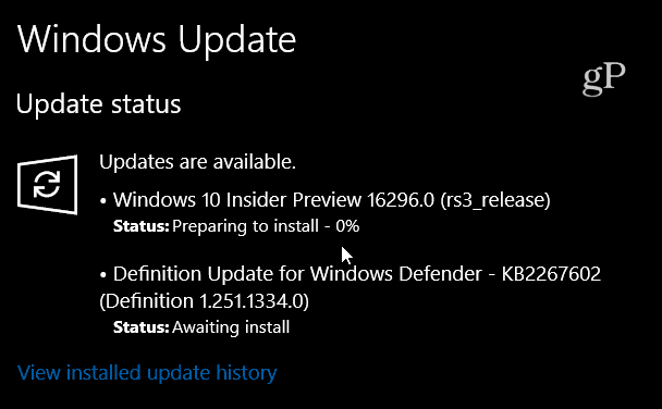 Microsoft brengt Windows 10 Preview Build 16296 voor pc uit