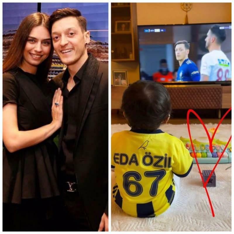 Mesut Özil deelde een vakantiepose met zijn dochter, die hij "mijn kleine prinses" noemt!
