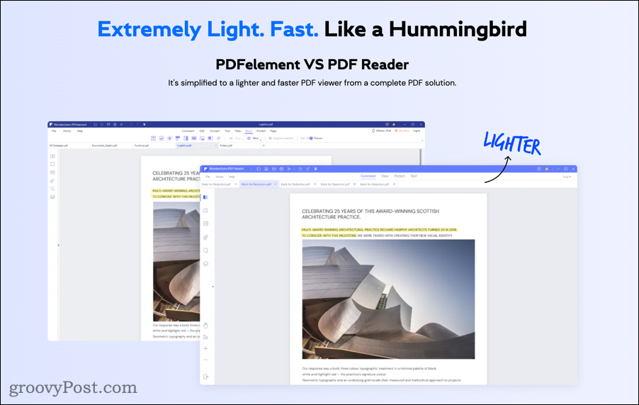 PDF Reader versus PDFelement