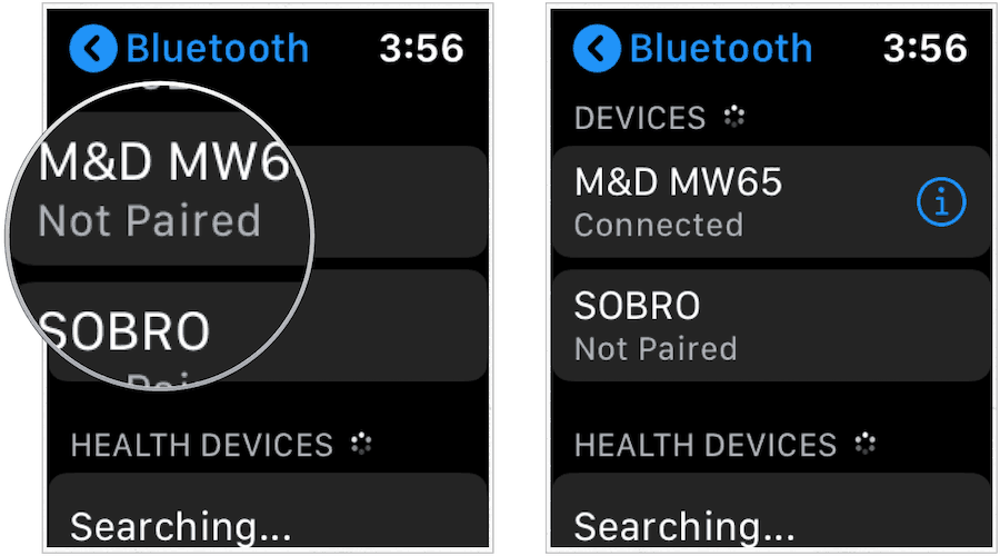 Apple Watch Bluetooth-koppeling