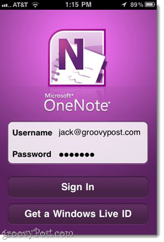 OneNote voor iPhone (gratis van Microsoft)