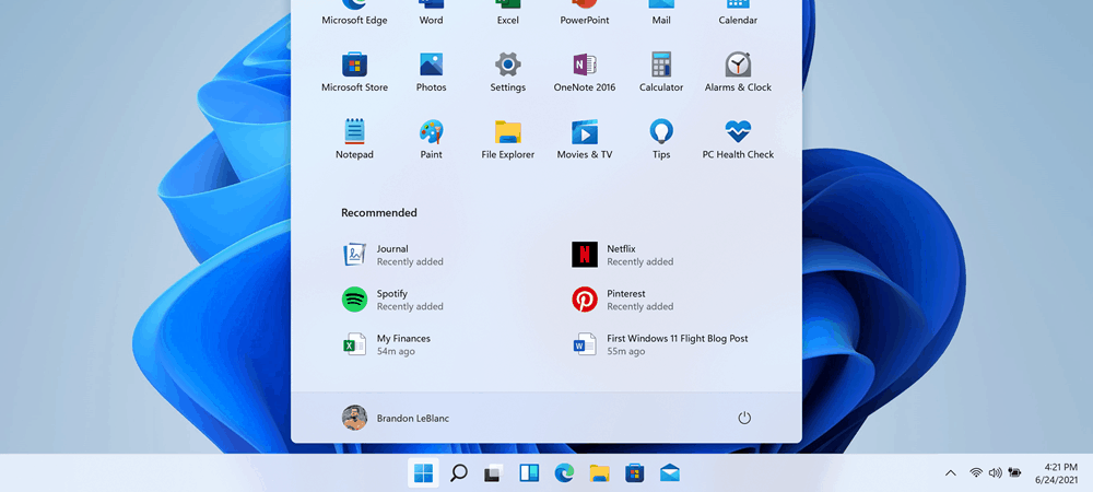De meest gebruikte apps weergeven of verbergen in het startmenu van Windows 11