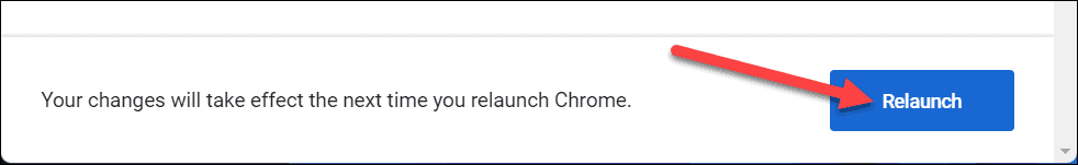 Start de Chrome-knop opnieuw
