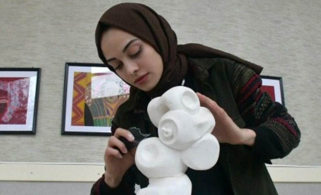 Een onderscheiding van het Ministerie van Cultuur aan Emine Erdağ, die haar reis begon met schilderen en vervolgde met beeldhouwen!