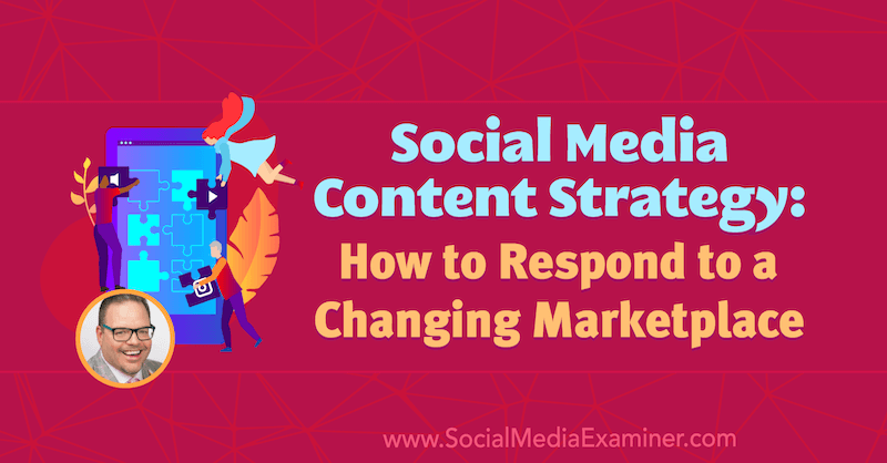 Social Media Content Strategie: Reageren op een veranderende markt met inzichten van Jay Baer op de Social Media Marketing Podcast.