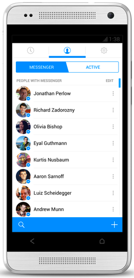 Facebook Messenger-ervaring voor Android