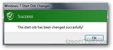 Start Orb Changer - Succes!