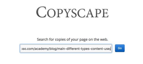 Copyscape kan u helpen gekopieerde of geplagieerde inhoud te vinden, zelfs als u deze anders niet zou hebben gevonden.