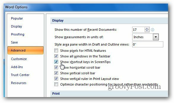 Sneltoetsen weergeven in ScreenTips in Microsoft Word [Snelle tip]