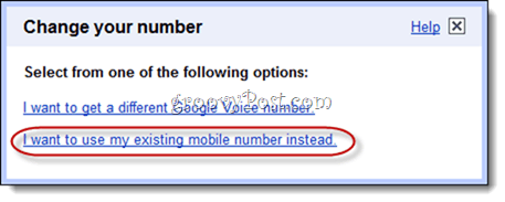 Telefoonnummer van Google Voice Port