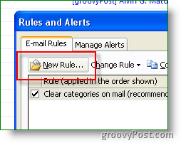 Maak een nieuwe Outlook-regel en -waarschuwing