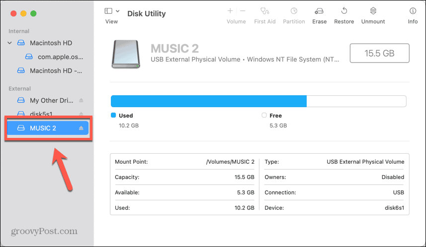 mac usb-schijf